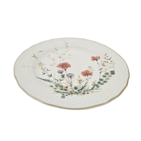 Mikasa Margaux Dessert Salad Plate Floral Basket Weave Design Japan 8.25 in - Picture 4 of 7